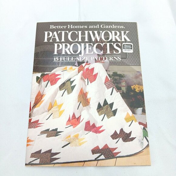 VTG Better Homes Gardens Patchwork Projects 15 Full Patterns Craft Sewing Book - Picture 1 of 4